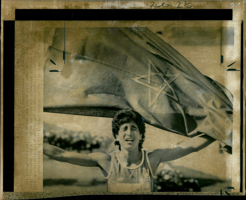 1984 NAWAL MOUTAWAKEL WON MOROCCOS FIRST OLYMPIC TRACK TITL PUBLISHED NATIONAL - Vintage Photograph