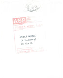 Peter Double - Vintage Photograph