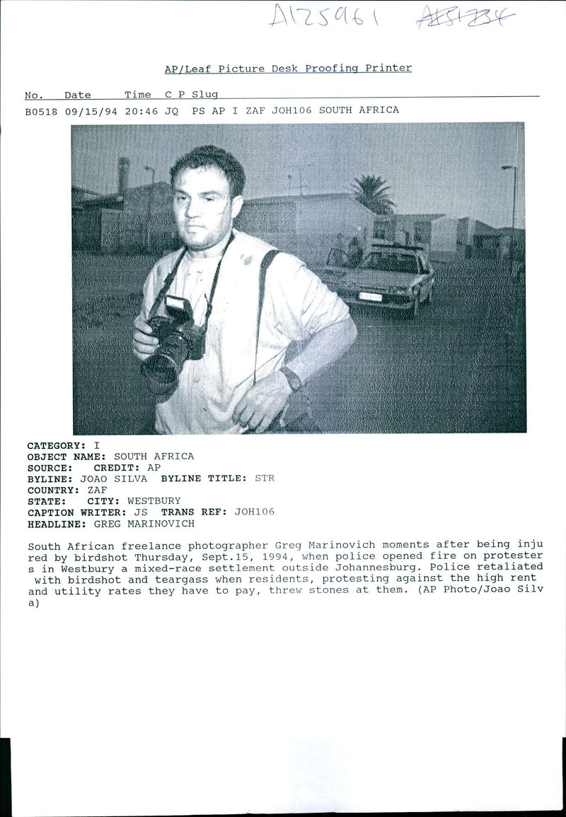 Greg Marinovich - Vintage Photograph