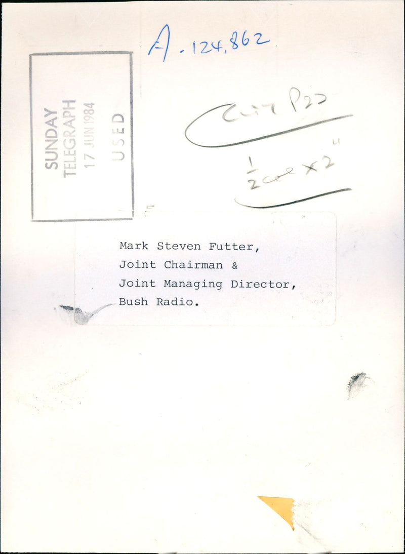 Mark Steven Futter - Vintage Photograph