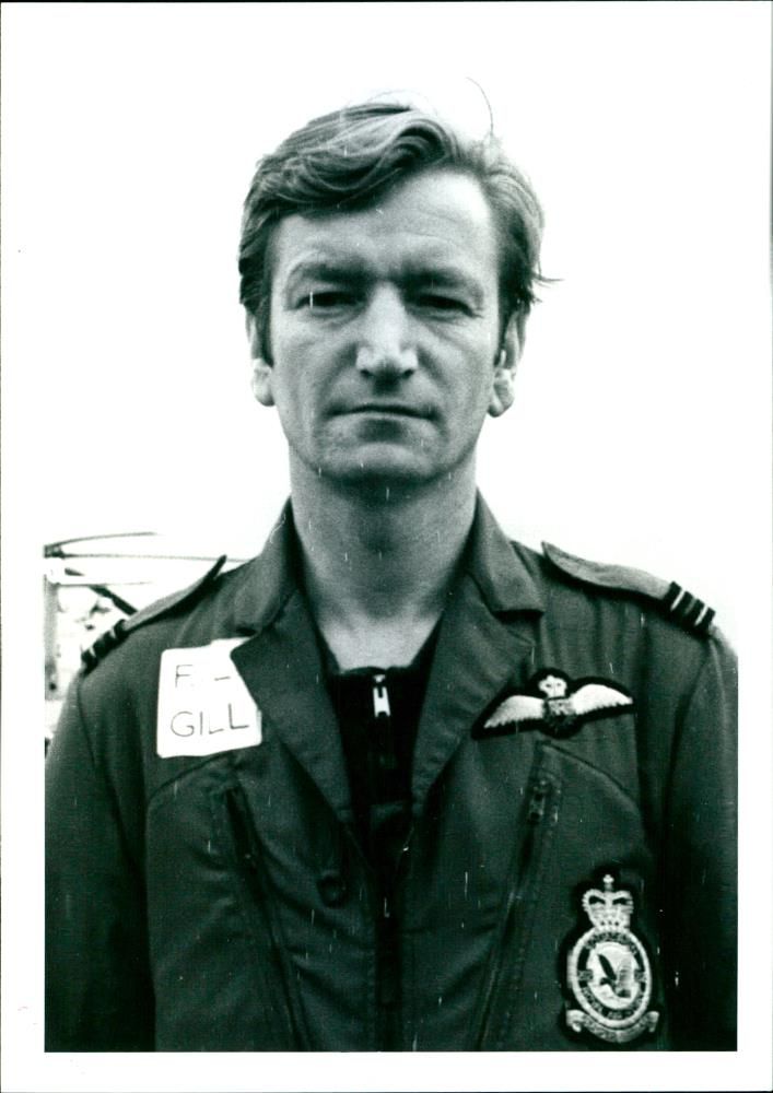 Flt Lt Geoff Gill Pilot - Vintage Photograph