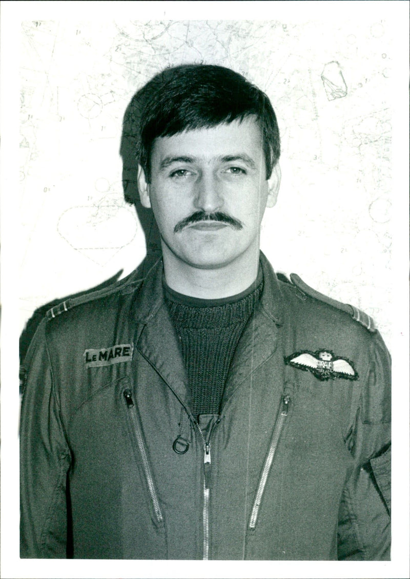 Flt Lt Dave Le Mare Pilot. - Vintage Photograph