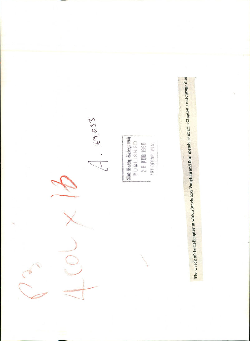 1990 COLXIB ERIC CLAPTON STEVIE RAY VAUGHAN MUSICIAN ROCK BRITISH - Vintage Photograph