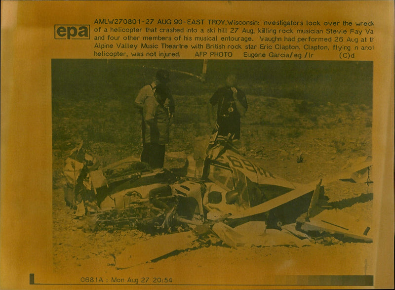 1990 COLXIB ERIC CLAPTON STEVIE RAY VAUGHAN MUSICIAN ROCK BRITISH - Vintage Photograph