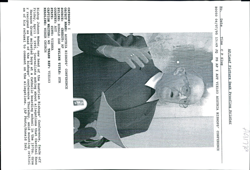 WOLFGANG WRITER COUNTRY - Vintage Photograph