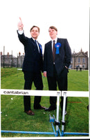 1993 NEWBURY ELECTION CONTINUES EARNE RICHARD MAW JULIAN DAVIDSON VISIT - Vintage Photograph