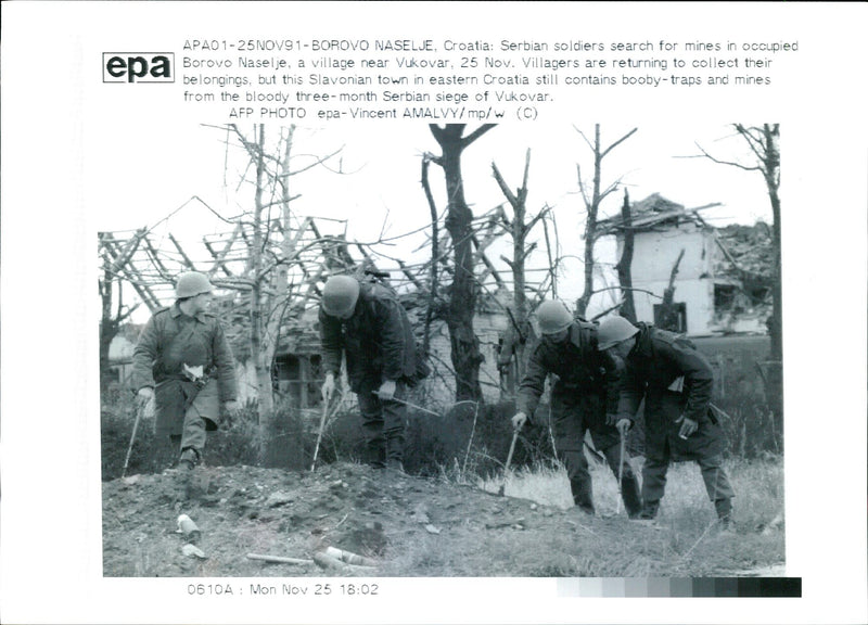 Serbian soldiers - Vintage Photograph
