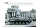Yugoslav Army took an Army APC and "Parked" - Vintage Photograph