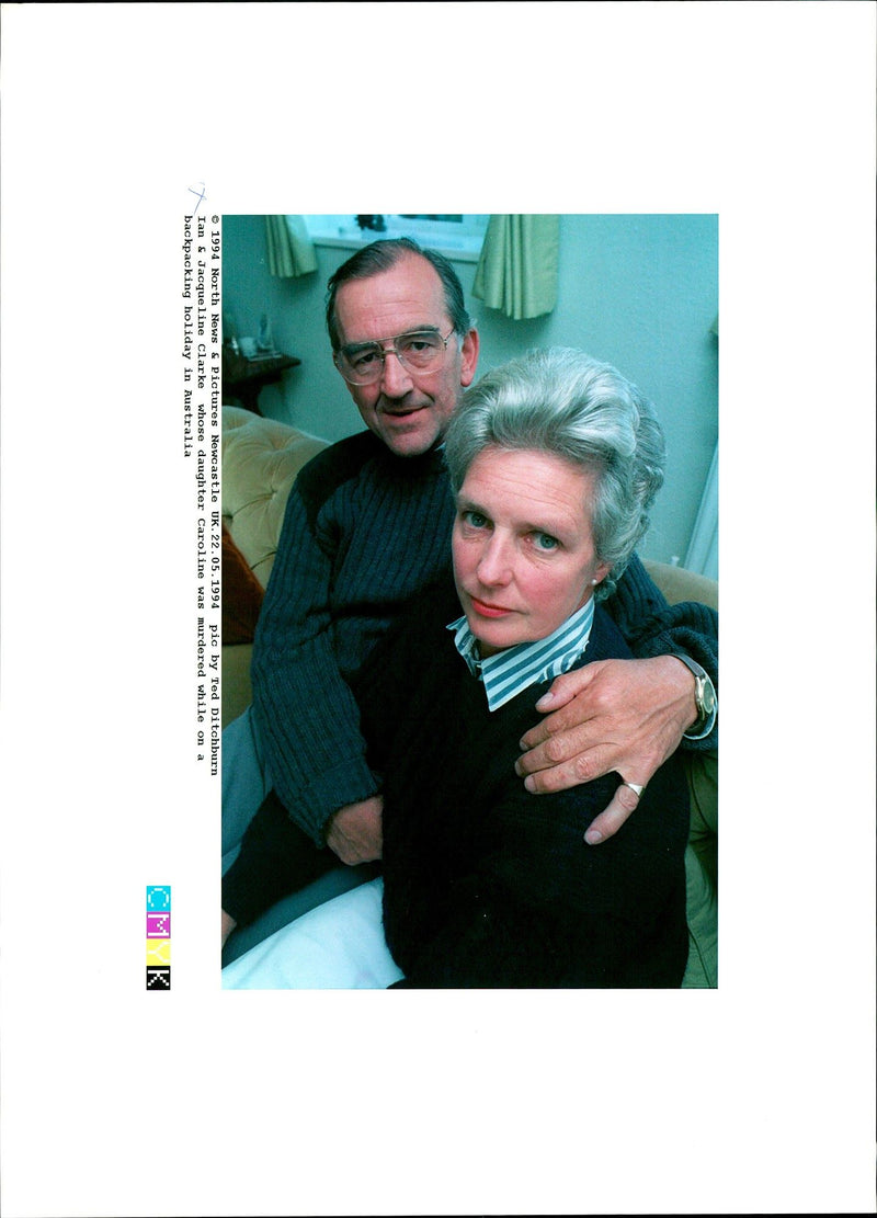 1994 IAN JACQUELINE CLARKE WHOSE DAUGHTER CAROLINE WAS MURDERED TED DITCHBURN - Vintage Photograph