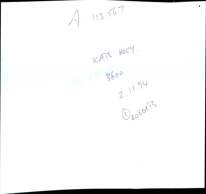 Kate Hoey - Vintage Photograph