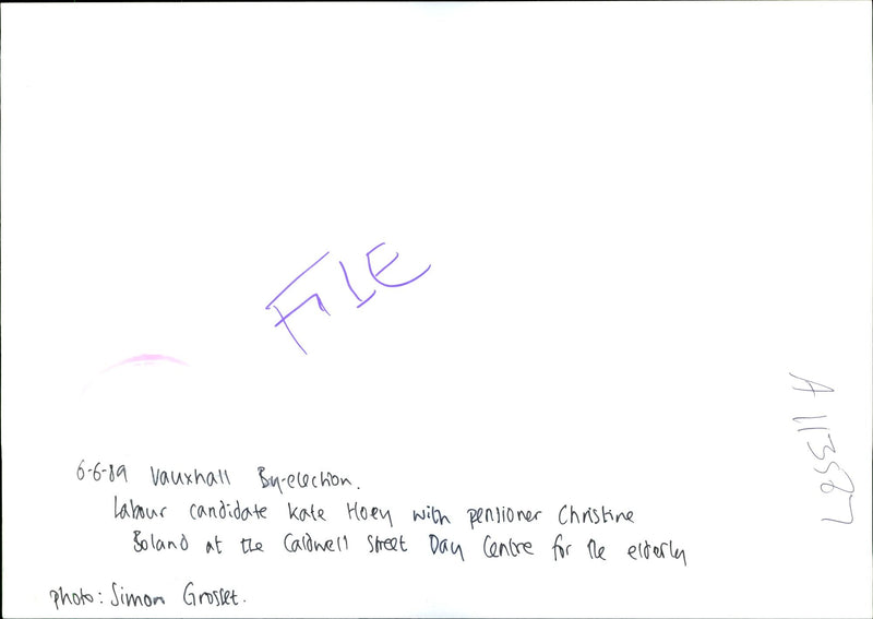 Kate Hoey - Vintage Photograph