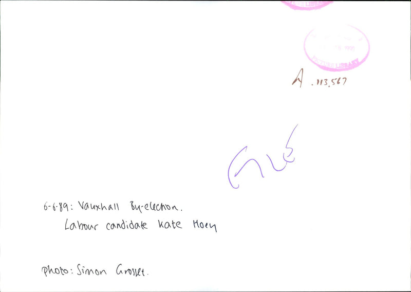 Kate Hoey - Vintage Photograph