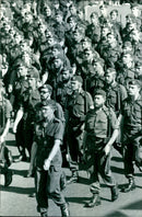 1982 SOUTH AFRICAN SOLDIERS MILITARY PARADE JOHANNESBURG CHARLES - Vintage Photograph