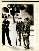 Bobby and two British Army soldiers - Vintage Photograph