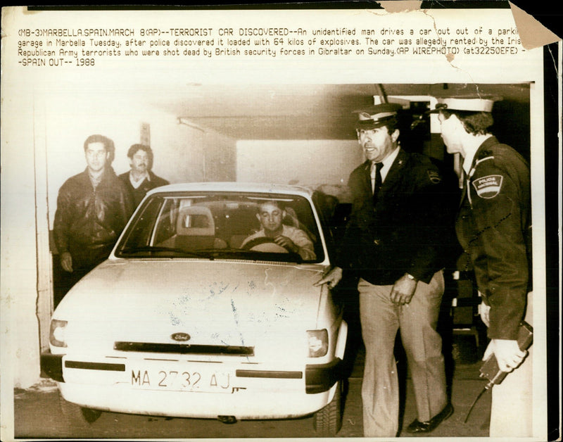 1988 POLICE BRITISH ARMY - Vintage Photograph