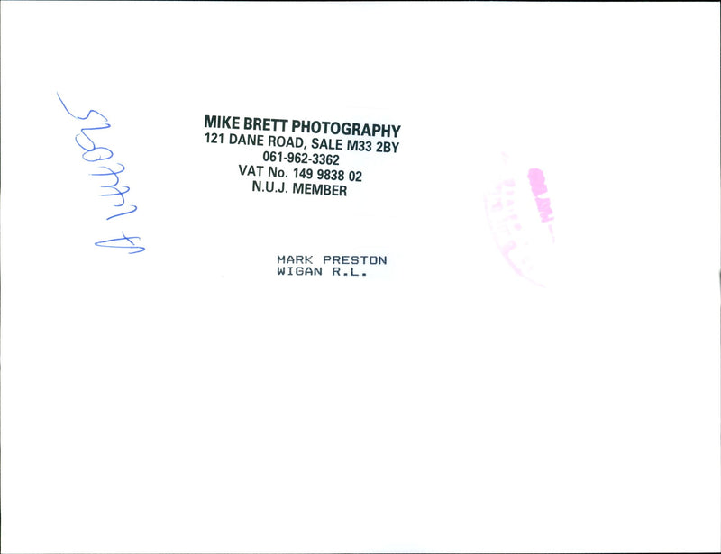 Mark Preston - Vintage Photograph