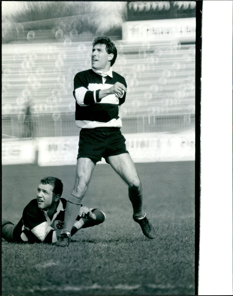 Steffano Betarello playing rugby - Vintage Photograph