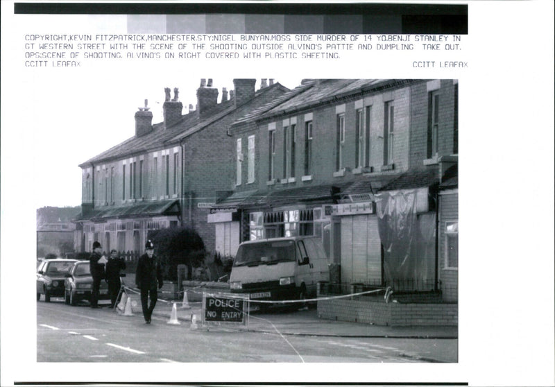 MOSS SIDE MURDER YEAROLD BOY MANCHESTE KEVIN FITZPATRICK POLICE JOHN - Vintage Photograph