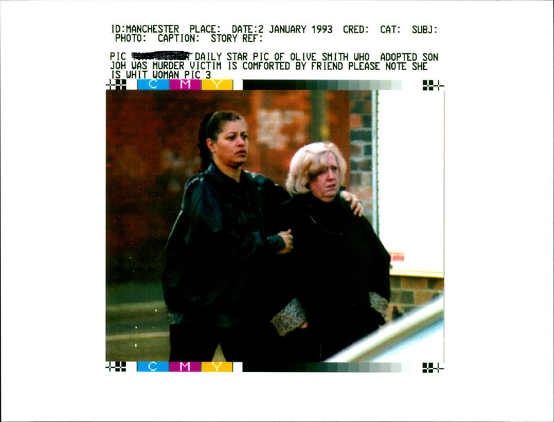 1993 OLIVE WHO ADOPTED SON JOH WAS MURDER VICTIM COMFO BILL SMITH STAR JOHN - Vintage Photograph