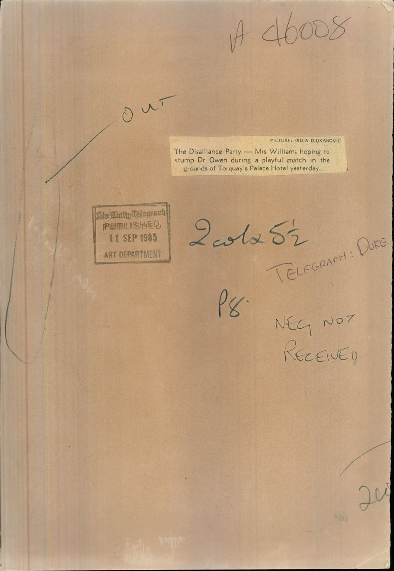 David Owen - Vintage Photograph