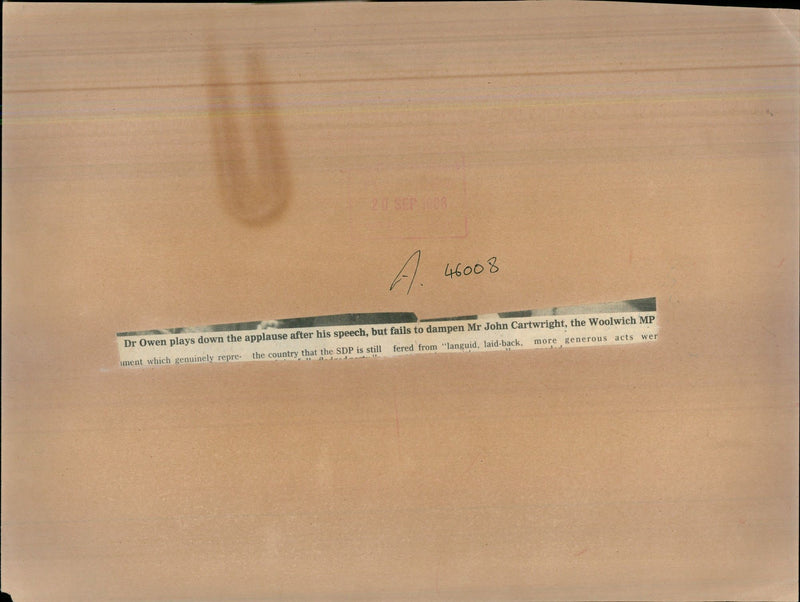 David Owen - Vintage Photograph