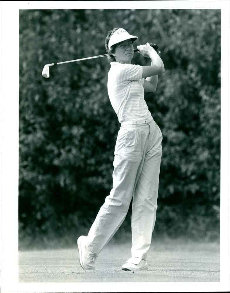 Rae Hast playing White Horse Challenge at Burnham Beeches - Vintage Photograph