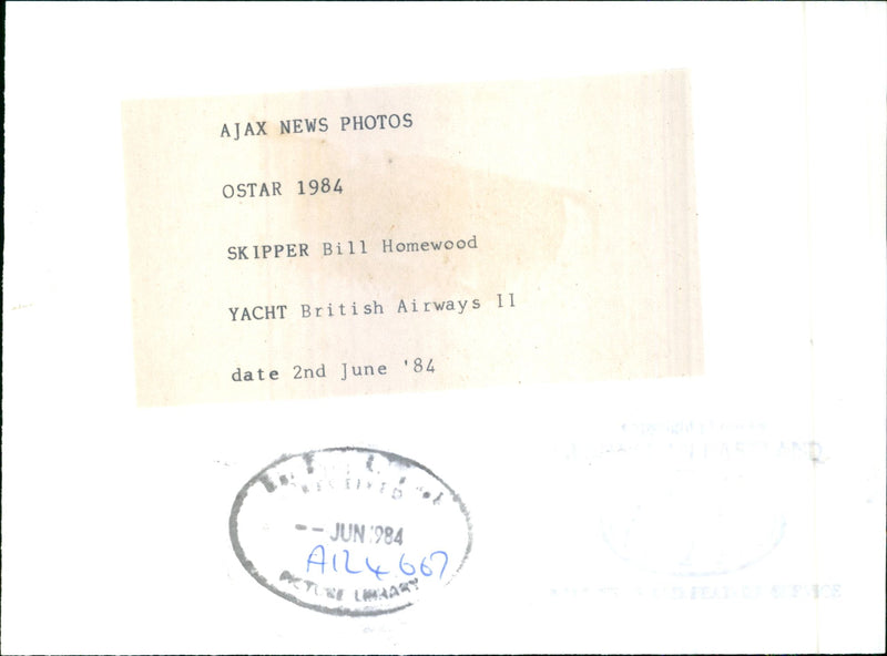 Bill Homewood - Vintage Photograph