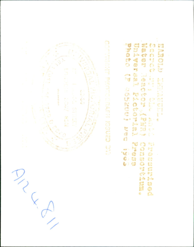 Harold Immanuel - Vintage Photograph