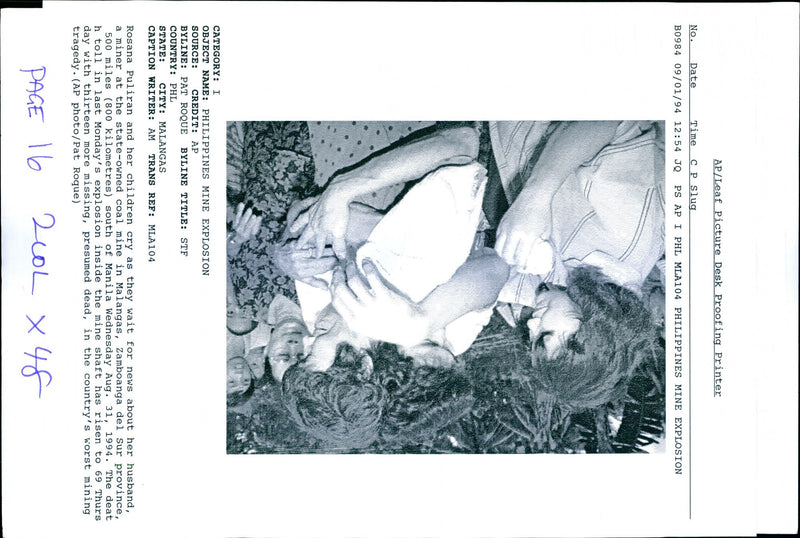 1994 THE DEAT TOLL LAST MONDAYS EXPLOSION INSIDE TITLE WRITER COUNTRY - Vintage Photograph