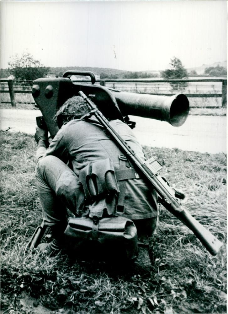 Guided Misilles: Milan Anti-Tank Missile - Vintage Photograph