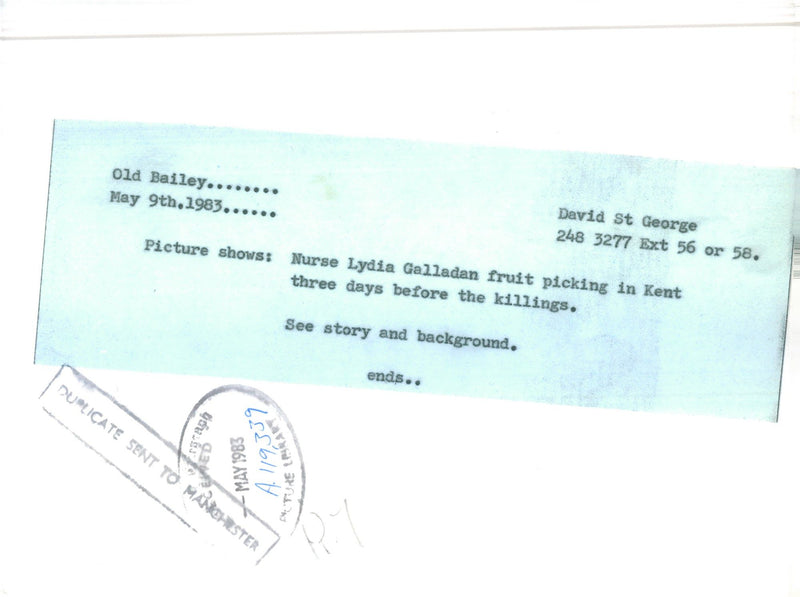 Lydia Galladan
Murderer - Vintage Photograph