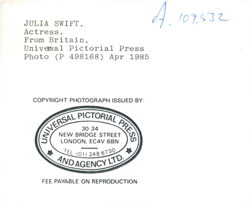 Julia Swift - Vintage Photograph