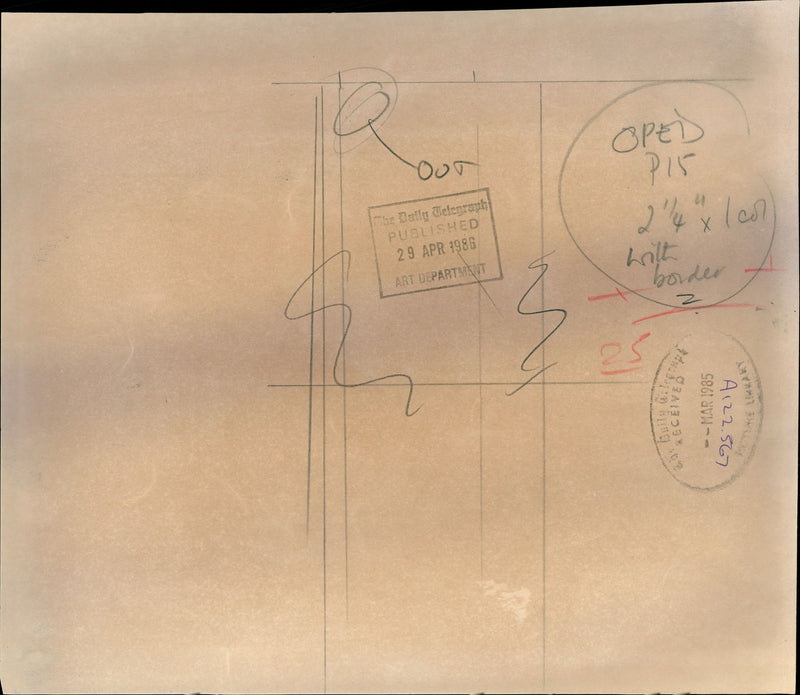 1986 HTI CASE CONTINUE SECRETARY ARNE TRIDHOLT WHO ACCUSED PUBLISHED WELL - Vintage Photograph