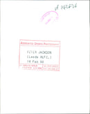 Peter Jackson. - Vintage Photograph