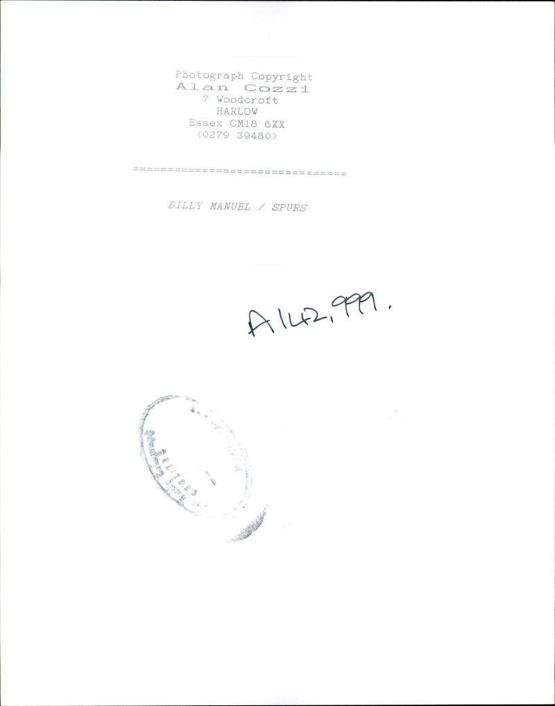 Billy Manuel - Vintage Photograph