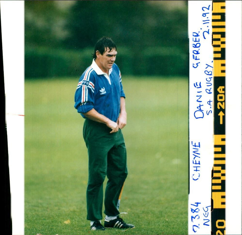 Danie Gerber, S.A. Rugby Player - Vintage Photograph
