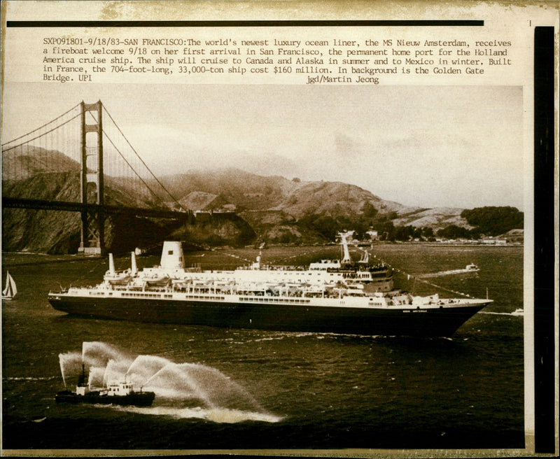 New Amsterdam ship - Vintage Photograph