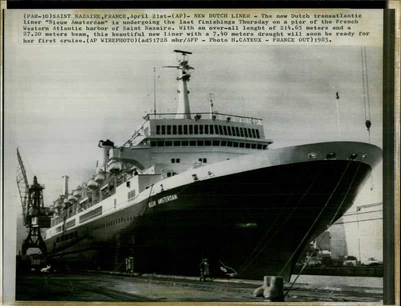 New Amsterdam ship - Vintage Photograph