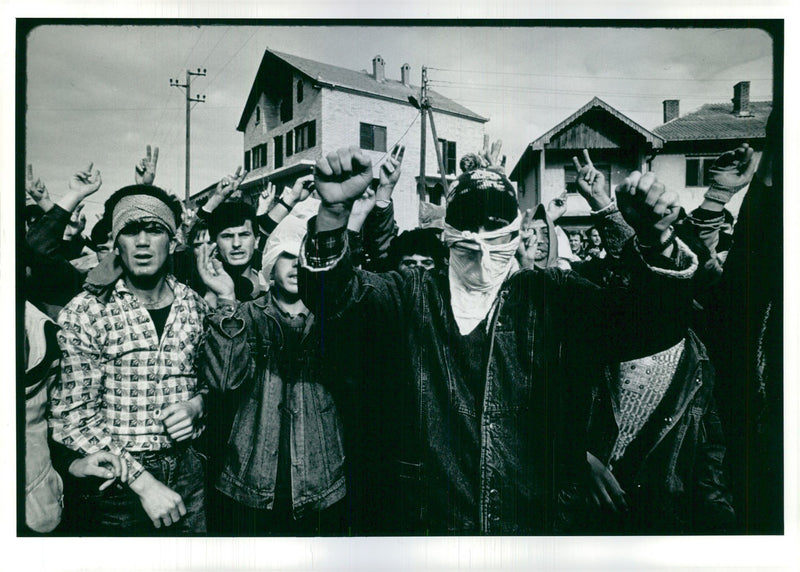 Yugoslavia Demonstration - Vintage Photograph