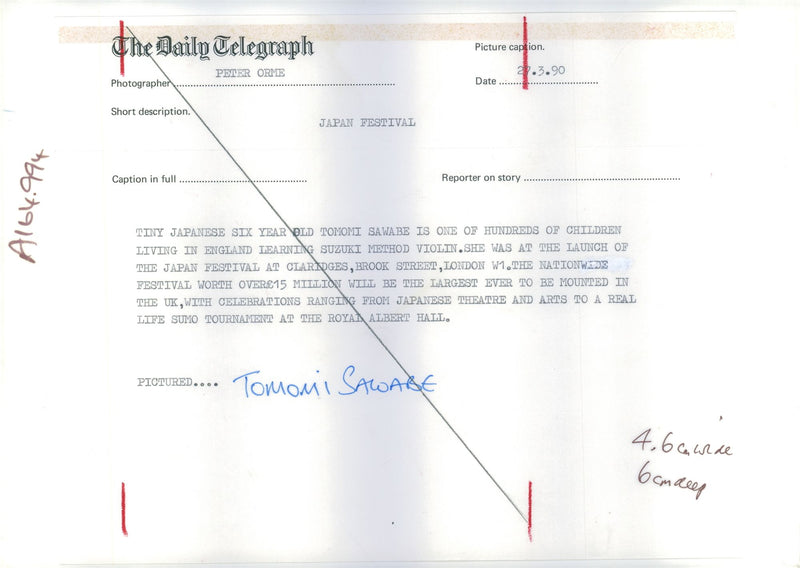 Method Music Training, Suzuki - Vintage Photograph