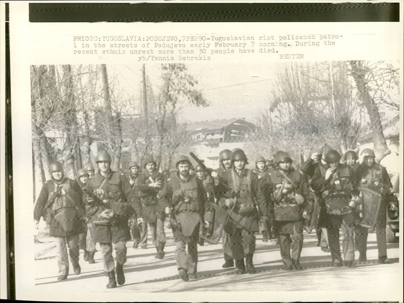 Demonstration in Yugoslavia - Vintage Photograph
