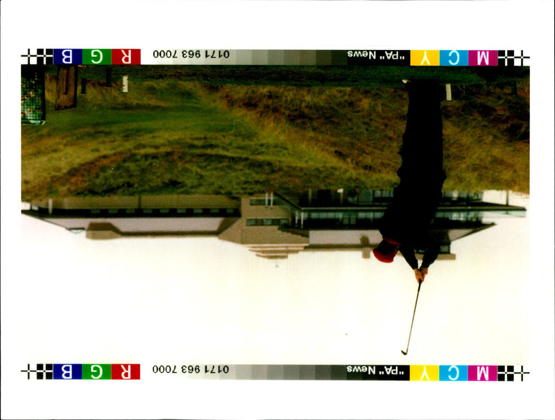 1995 NEWS TIE GBM CLUB GOLF BALLYBUNI WRITER COUNTRY IRELAND - Vintage Photograph