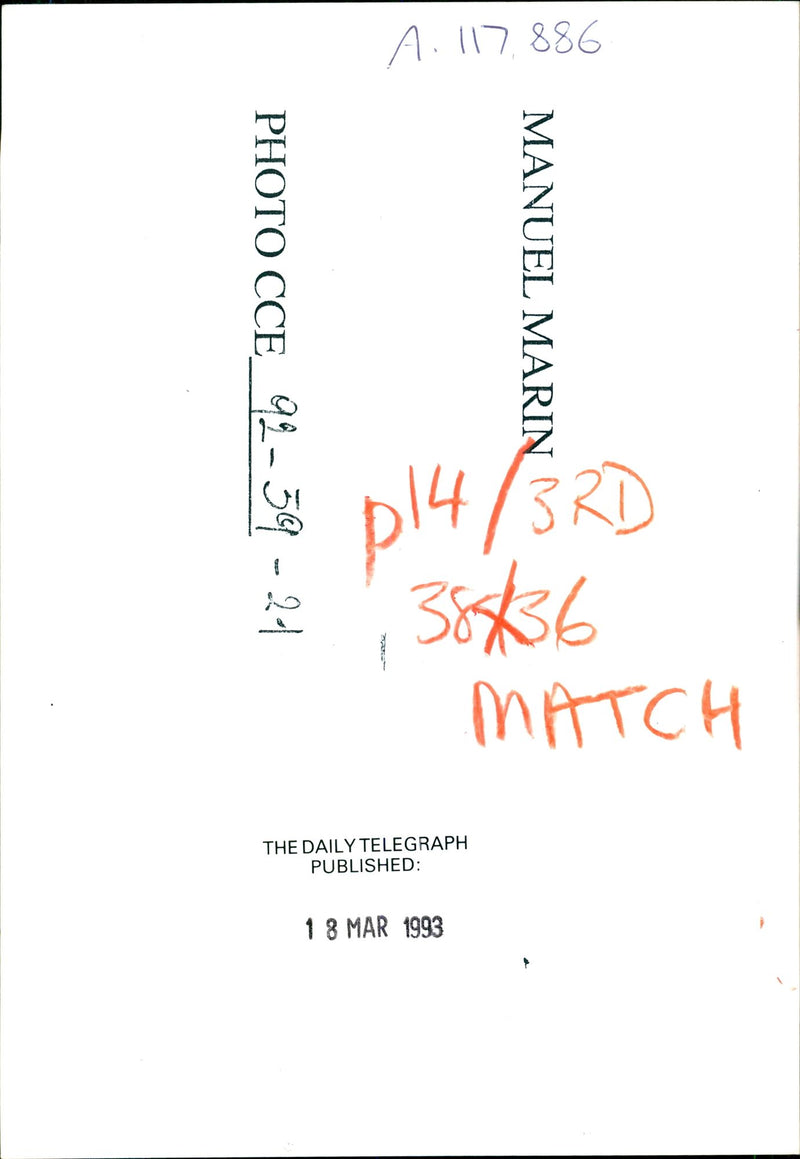 Manuel Marin. - Vintage Photograph