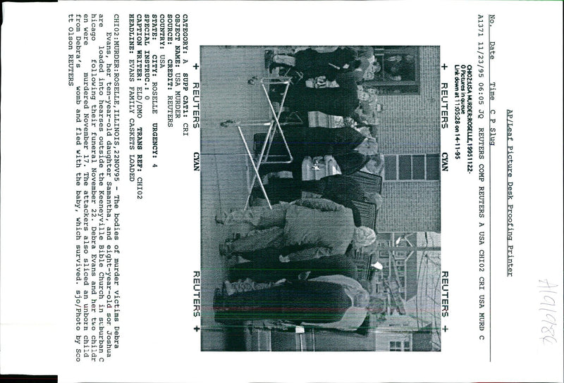 1995 DEBRA EVANS AND HER TWO CHILDR WERE MURDERED NOVEM SCO ELD DMO USA - Vintage Photograph