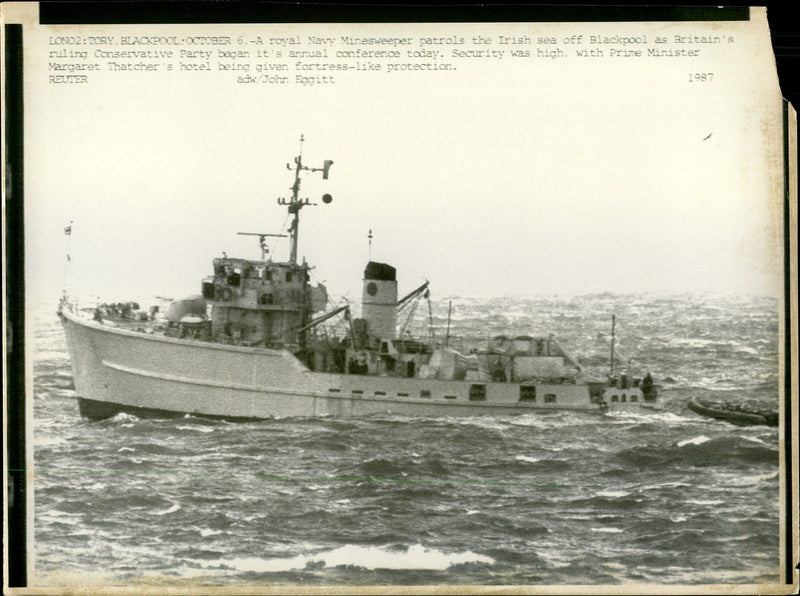 Royal Navy Minesweeper - Vintage Photograph