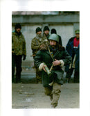 1995 AND LEAF PICTURE DESK PROOFING DAVID BRENCHLEY TITLE WRITER RUSSIA - Vintage Photograph