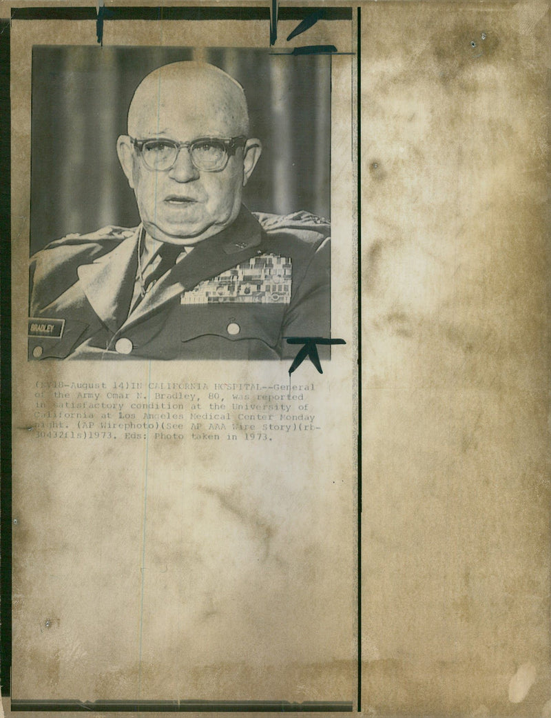 Gereral of the Army Omar N. Bradley - Vintage Photograph