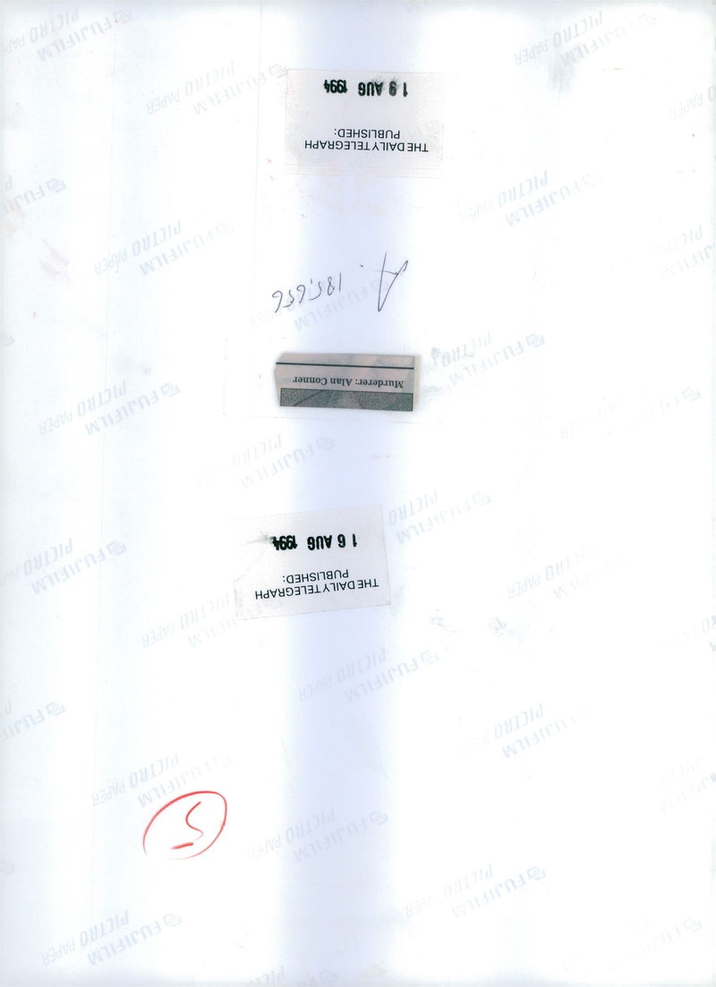 ALAN CONNER WAS CONVICTED MURDERING SANDRA PARKINSON POLICE PUBLISHED - Vintage Photograph