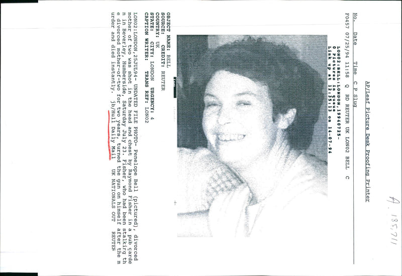 1994 LEAF PICTURE DESK PROOFING BECK RAYMOND FISHER WRITER COUNTRY DIED - Vintage Photograph