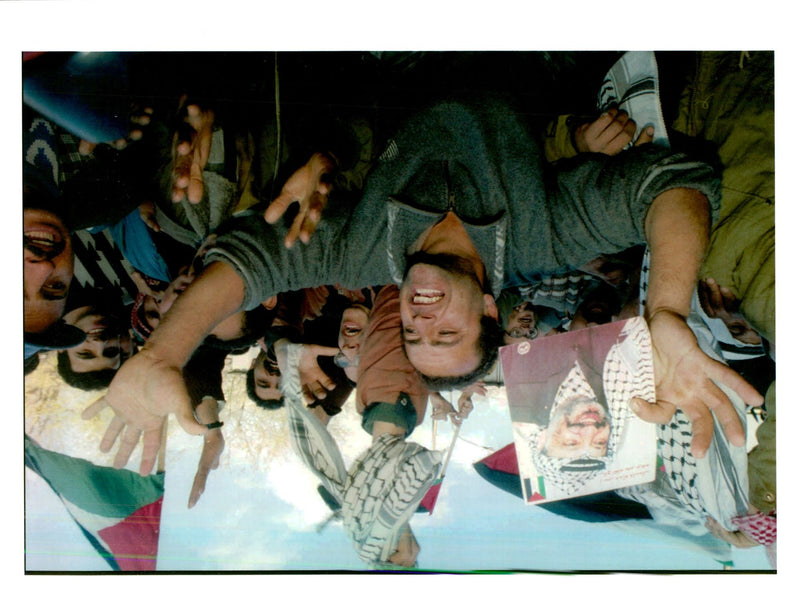 1995 THE ISRAELI ARMY BEGAN WITHDRAWING FROM NABLU JACQUELINE ARZT TITLE WRITER - Vintage Photograph